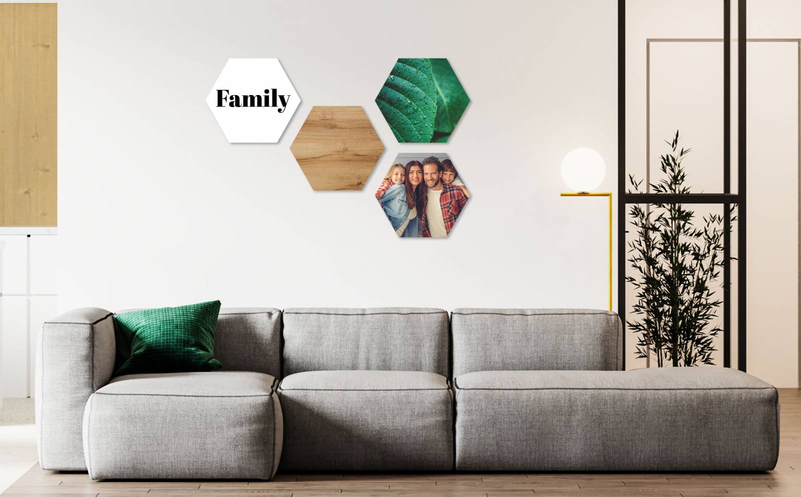 tableaux hexagonaux personnalisé avec photo pour décoration de salon salle à manger chambre support rigide à Villefranche-sur-Saône